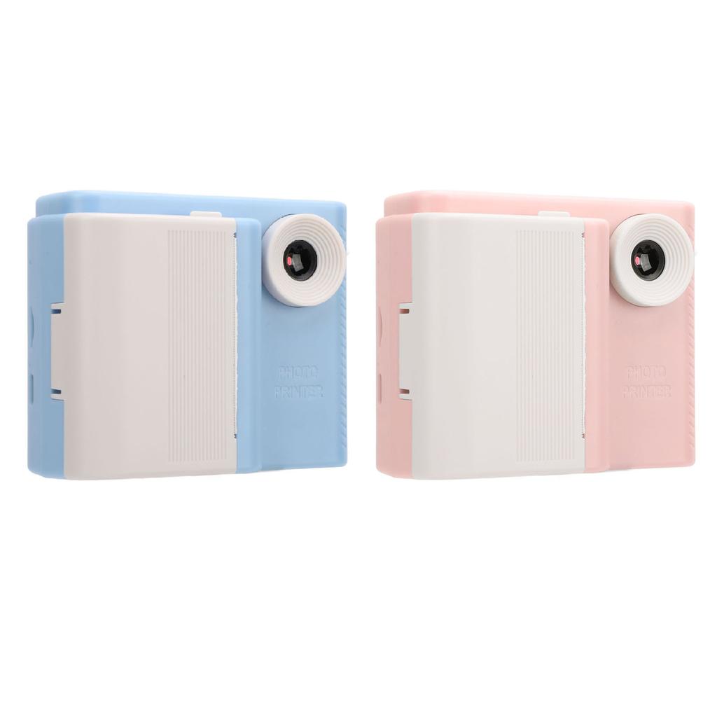Cámara Infantil con Impresión con 3 Rollos de Papel de Impresión HD Doble Lente Grabadora de Fotos y Video para Juego al Aire Libre Pho