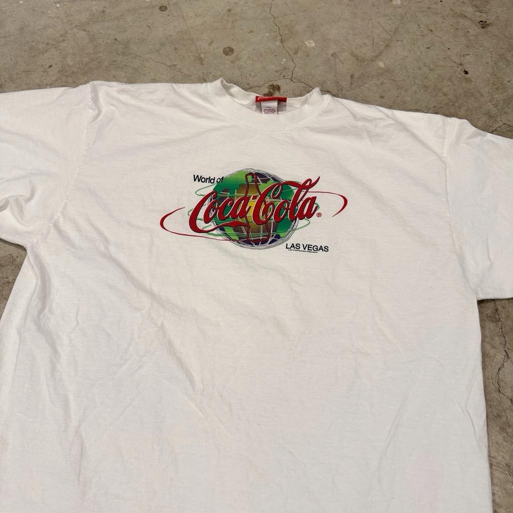 Coca Cola Las Vegas Vintage Usa White T-T-Shirt Size 2XL