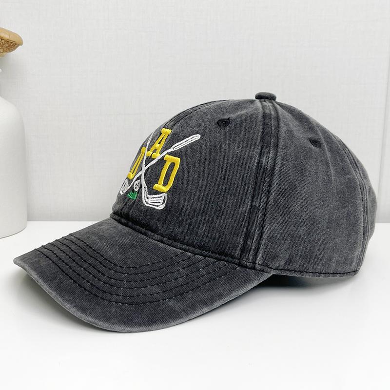A Men’s Embroidered Cotton Adjustable Simple And Casual Baseball Hat