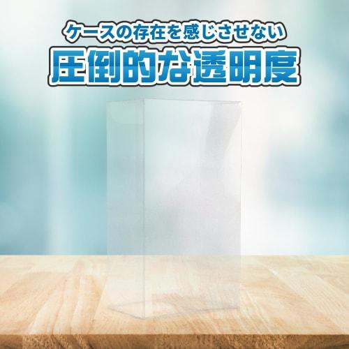 Set of 10 Clear Card Box Cases for Half Card Boxes, Perfect for Storage, Display, and Scratch Prevention, Easy Assembly