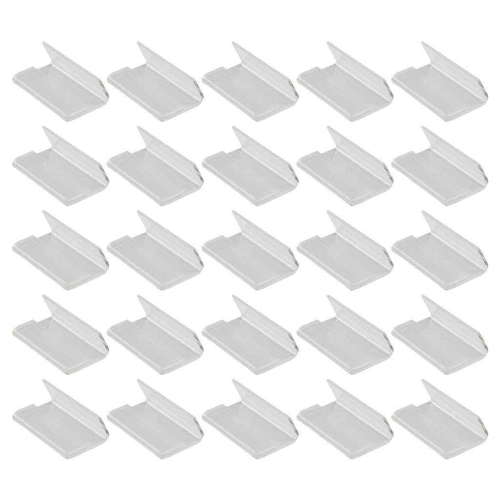 Transparent Price Tag Stand Accessories 25pcs Plastic Display Card Label