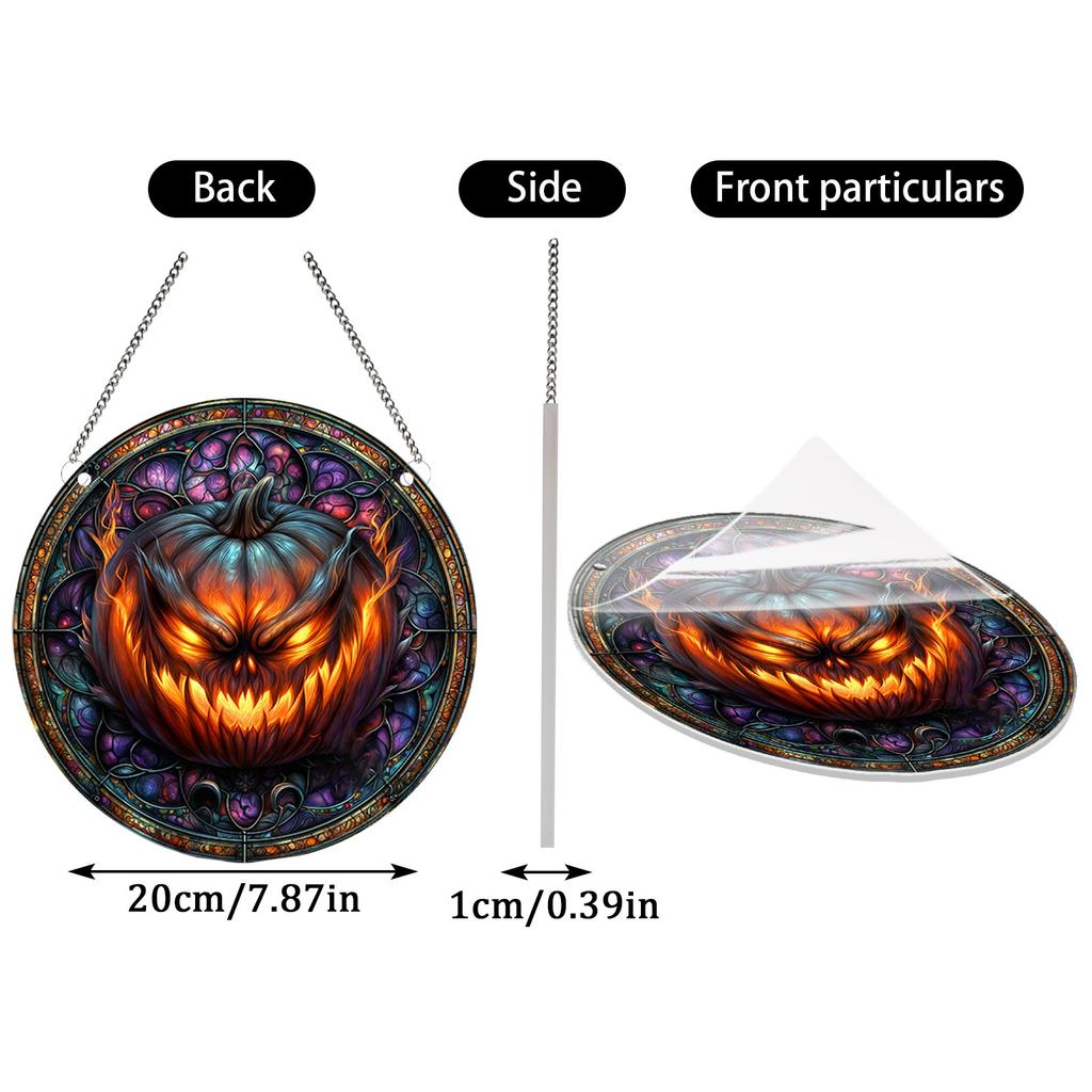Halloween Decorative Pendant Window Sun Capture Decoration, As A Gift Decorative Pendant, Festive Atmosphere Pendant