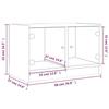VidaXL TV Stand with White Glass Doors 68x37x42 Cm 836357