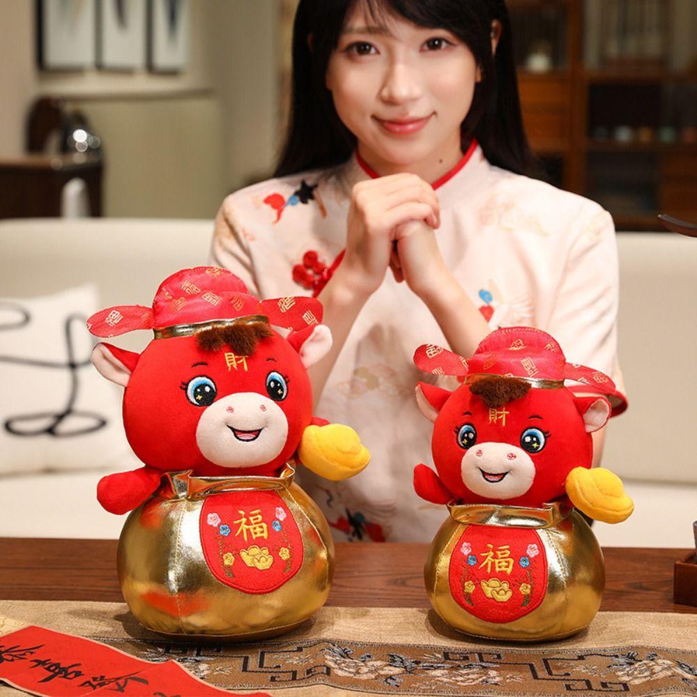Cartoon Animal Chinese Zodiac Horse Doll Lucky New Year Mascot Horse Stuffed Toys  New Year