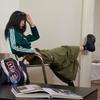Adidas Originals Three Stripes Cargo Skirt Solid Logo Long Sports Casual Skirt Women Skirts Dark-Olive-Green IY9494