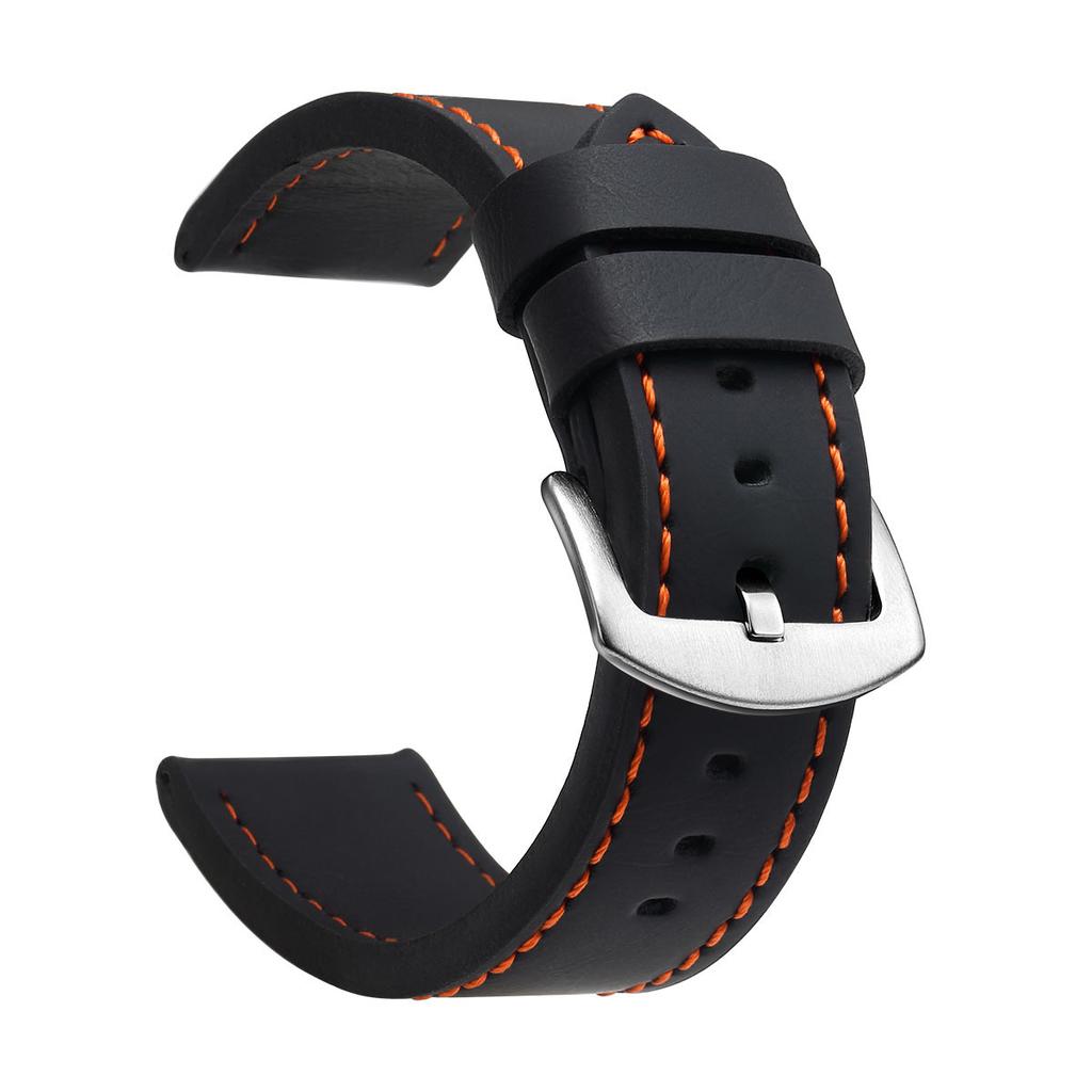 SAMCO Bracelet de Montre Sport Cuir Vintage Boucle Acier Inoxydable Accessoires de Montre 18mm 20mm 22mm 24mm