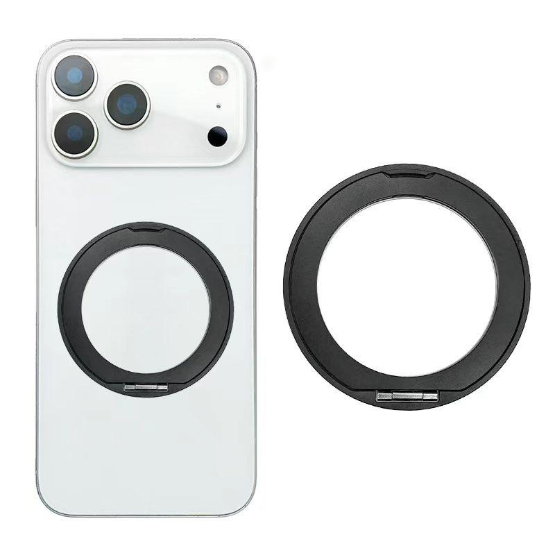 

Magnetic Ring Holder Stand for Magsafe Iphone 17 Pro Max 17E 16E 16 Plus 15 14 13 12 11 Xs Mag Safe 360 Degree Rotating Bracket Phone Case Accessories чёрный