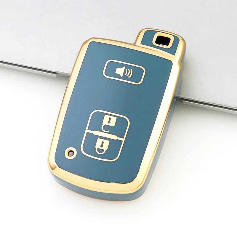 For Toyota Rav4 Camry Prius Chr Aygo Corolla Yaris Land Cruiser Highlander Prado Auris Avalon Tpu Car Key Case Cover Shell Fob