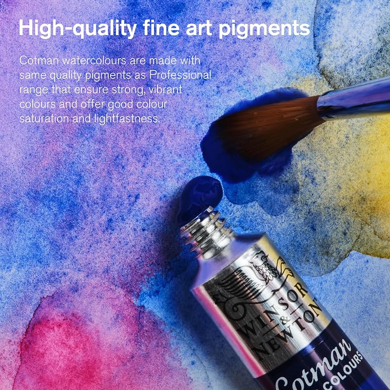 Winsor & Newton Cotman Watercolor Paint, 8ml (0.27-oz) Tube, Dioxazine Violet