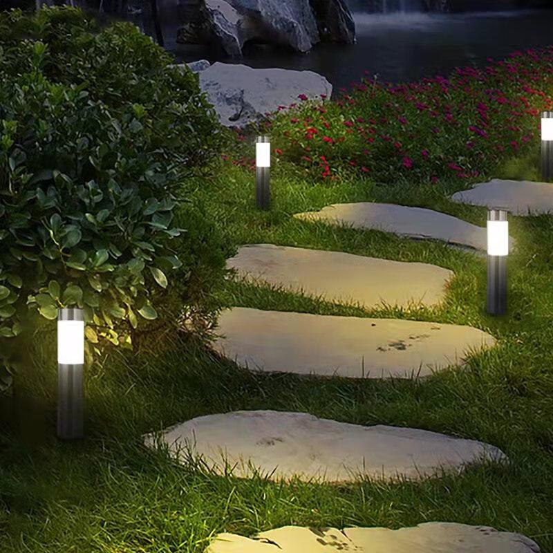 Solar-Powered Ground Garden Lights (2-Pack)