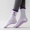 Women's Professional Anti-Slip Yoga & Pilates Socks - Silicone Grip Cotton Socks for Ballet, Fitness, and Outdoor Sports