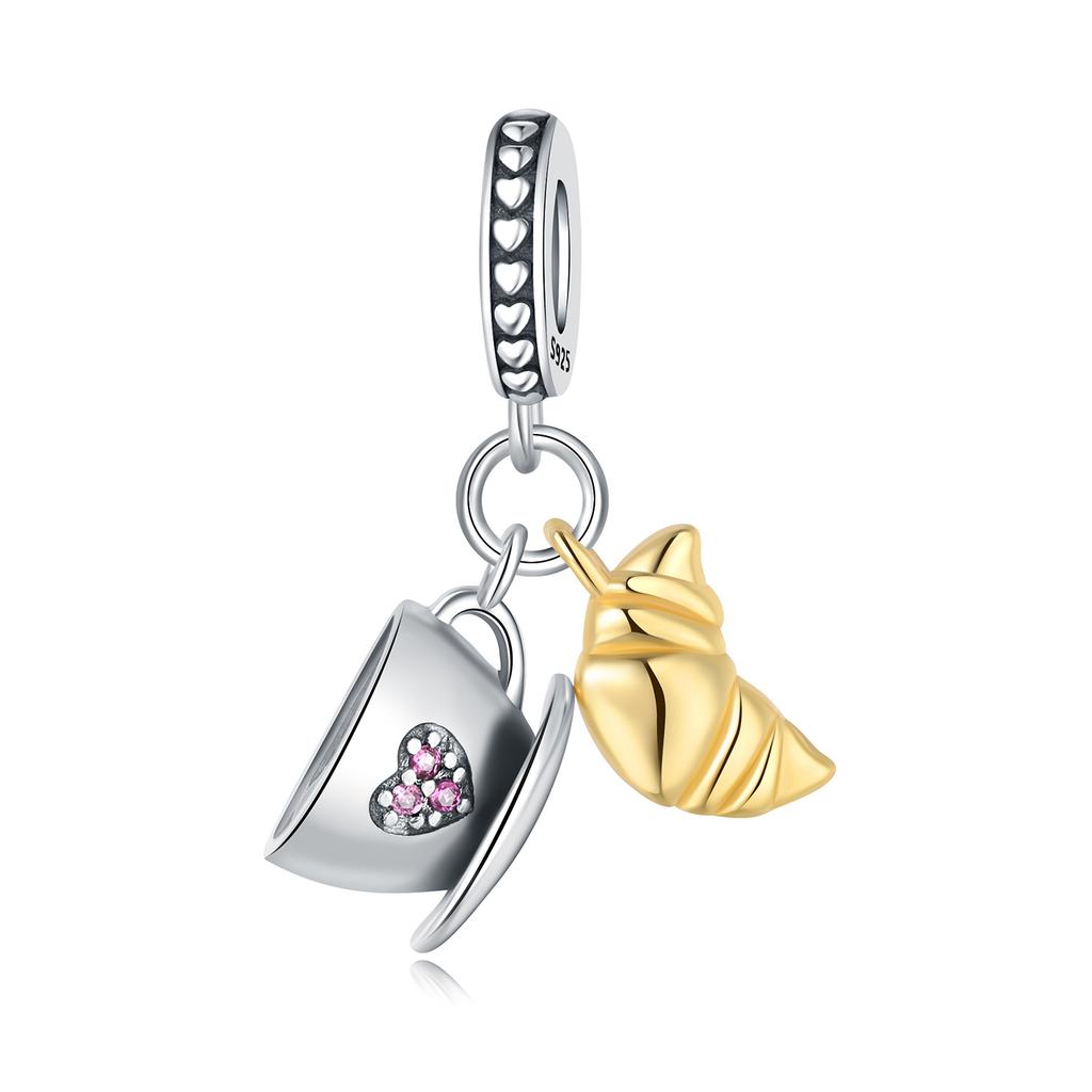 Copper Gourmet Bread And Coffee Series Charms Beads Fit Original Braceletsdiy Jewelry Fine Gifts