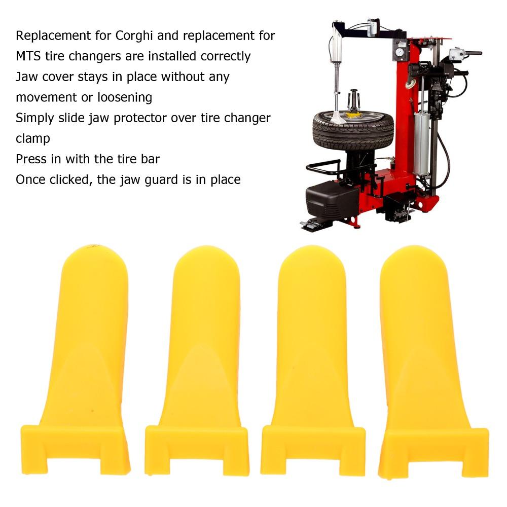 4PCS Right Angle Style Jaw Clamp Covers Tire Changer Accessories  Maintenance Technician