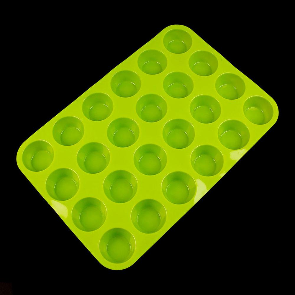Silicone World Silicone Cake Molds 24 Holes Mini Muffin Cup Soap Cookies Puff Dim Sum Cupcake Mold Baking Tray Baking Tools