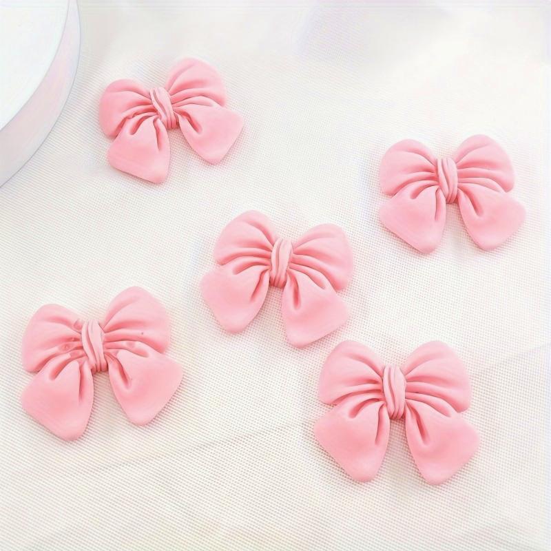 100/200pcs Bow-Shaped Resin Ornaments DIY Jewelry Earrings & Necklace Resin Accessories Bow Charms Decor Phone Cases Footwear