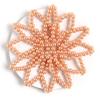 Elegant Pearl Crochet Bun Net Elastic Fake Pearl Hair Nets Hair Bun Covers  Hair Accessories