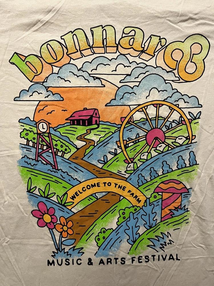 2021 Bonnaroo Music & Arts Festival T-Shirt White Cotton S-345XL Unisex T-Shirt XXXXL