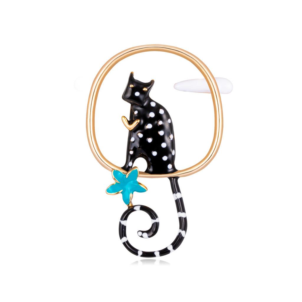 Creative Jewelry, Versatile Personalized Handmade Drip Cat Brooch, Corsage