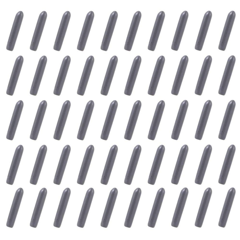 

100 шт. Гнучкі ковпачки-насадки з круглим кінцем для покриття кінчиків зубців стійок посудомийної машини L сірий