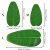 Artificial Banana Leaves Table Decoration Waterproof Palm Tree Leaves Faux Lotus Leaf Hawaiian Party Home Table Runner Place Mat
