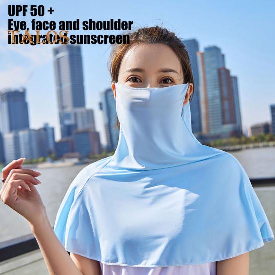 Sunscreen Face Guard Ice Silk Neck Protection Summer Riding Face Guard Outdoor Activities Travel Neck Gaiter