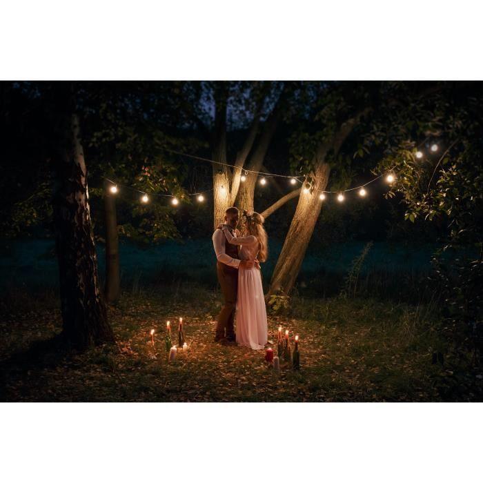 Link Me Light LED String Lights - 10 Bulbs - E27 Socket - Warm White - 5m