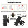 Waterproof LED Cycling Rear Lamp Foldable Emergency Warning Lights Bike Taillights  Outdoor