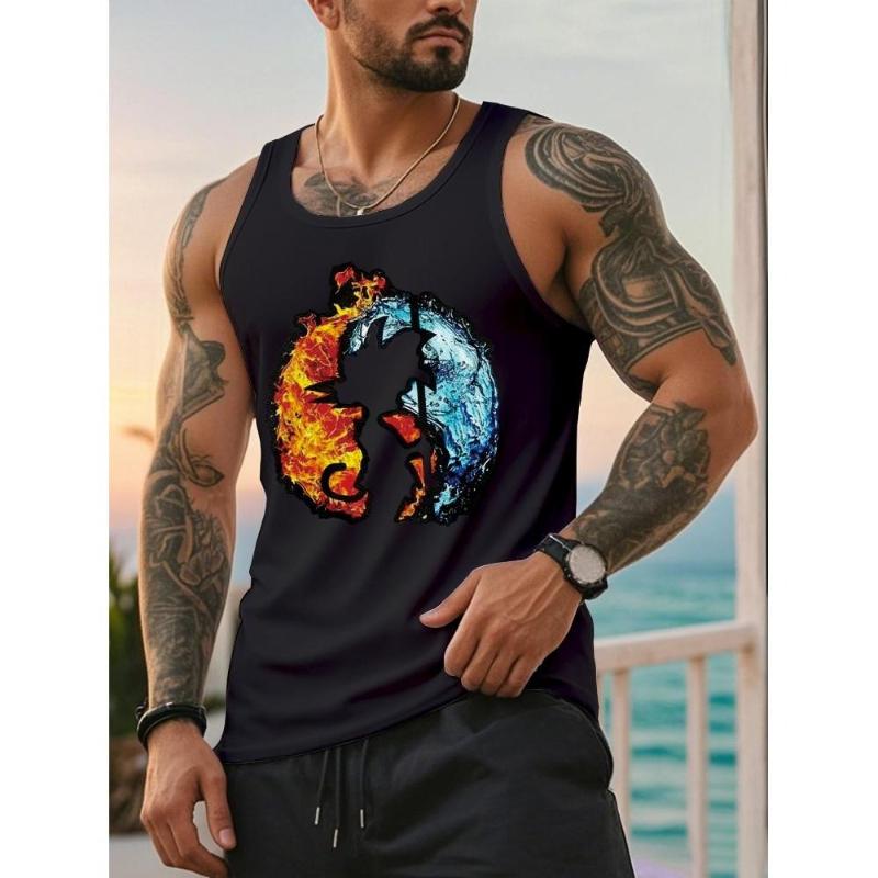 Легкая и универсальная мужская майка XXL чёрный