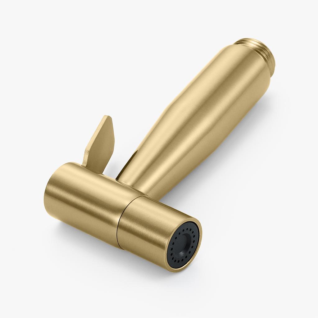 Bathroom Modern Wall-mounted Shower Bidet Sprayer Brushed Gold Hotel Toilet Use Easy Installation Water Bidet Shattaf