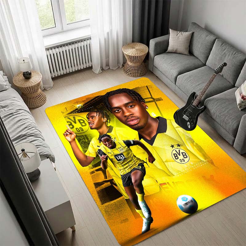 Borussia Dortmund BVB Piszczek Player Print Area Rug Non Slip Floor Carpet Living Room Game Room Football Fan Home Decor