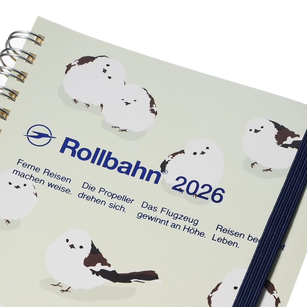 Delfonics Planner 2026 Edition (Starts October 2025) Rollbahn Log Chart Animal Large Monthly Planner (Mint)