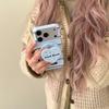 Korean-Style Striped Magnetic Phone Case for iPhone 15 Pro/17 Pro Max, Women's 16