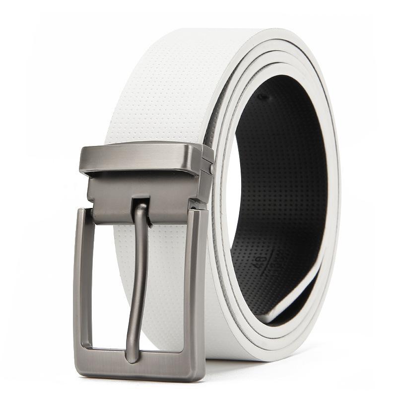 Needle Buckle Men's Belt Real Cowhide Korean Business and Casual Second Layer Cowhide Belt Men's Belt