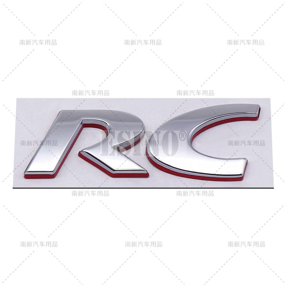 Car Styling RC CC 3D Metal Zinc Alloy Car Badge Body Fender Rear Trunk Adhesive Decal Emblem for Volkswagen VW Passat CC RC Zd4