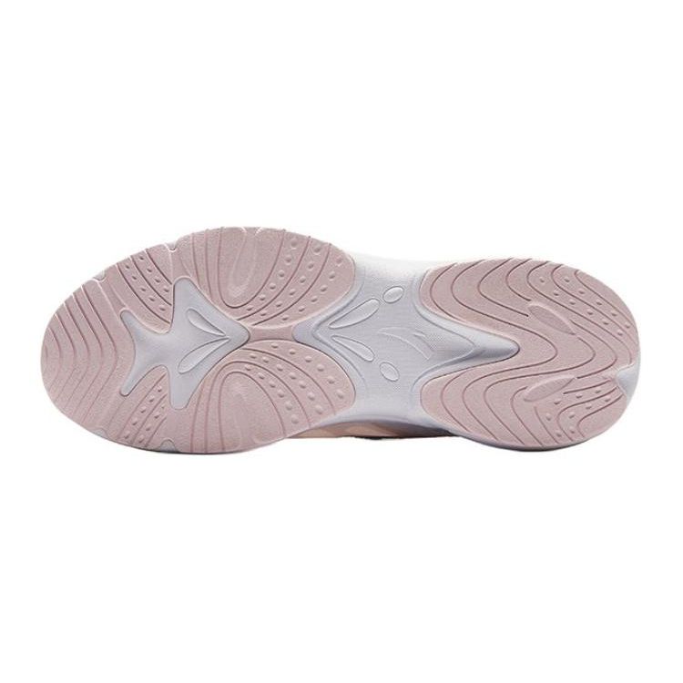 Anta Sapatos Casuais Infantis com Asas de Borboleta, Absorção de Choque, Resistentes ao Desgaste, Calçados Infantis Branco Rosa A322428822-1