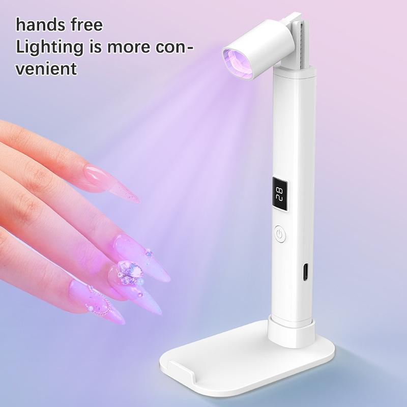 

Лампа для сушки ногтей портативная с кронштейном перезаряжаемая светодиодная лампа для ногтей быстросохнущая лампа на подставке стиль маникюрная лампа для сушки геля на ногтях