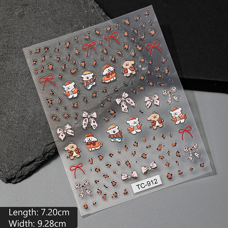 

1 лист 5D наклейки для ногтей в темном стиле серия аниме-персонажей наклейки для нейл-арта DIY украшение принадлежности для нейл-арта