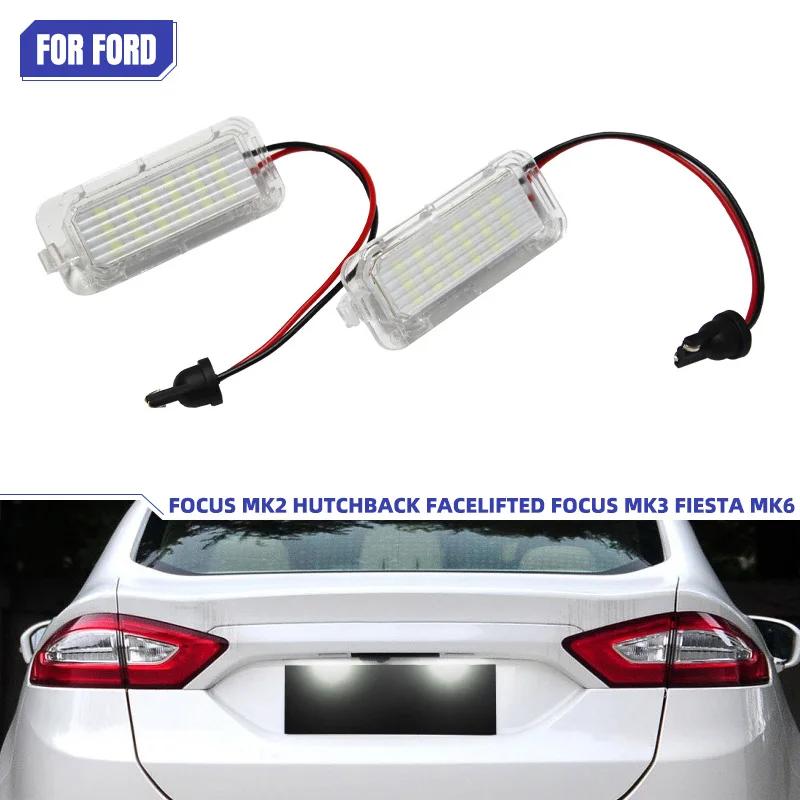 UZYJ9 For Ford Focus MK2 MK3 Fiesta Mondeo MK4 C Max MK1 Kuga Galaxy T10 Car License Plate Lights LED Lamp 12V Automotive Accessories