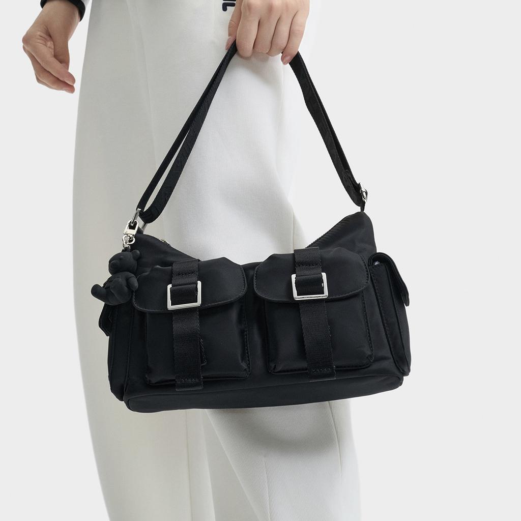 New FILA Fabric Shoulder Bag Crossbody Bag Mini Women's Black F13W449164FBK