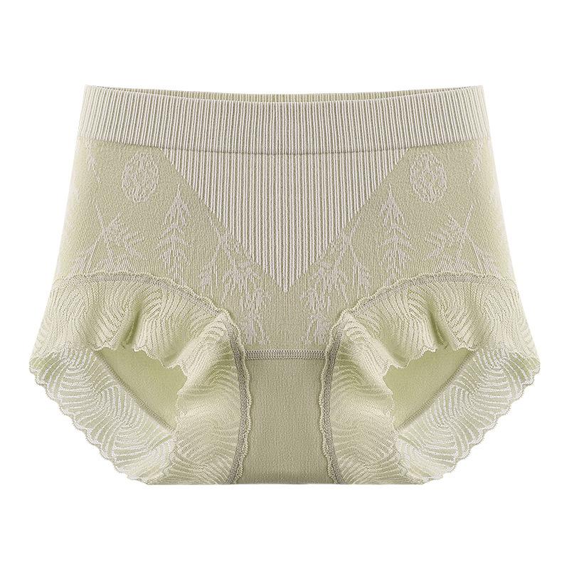 Ladies Spring and Autumn New Guofeng V-shaped Abdominal Inhibition 10A Pure Cotton Crotch Breathable Briefs