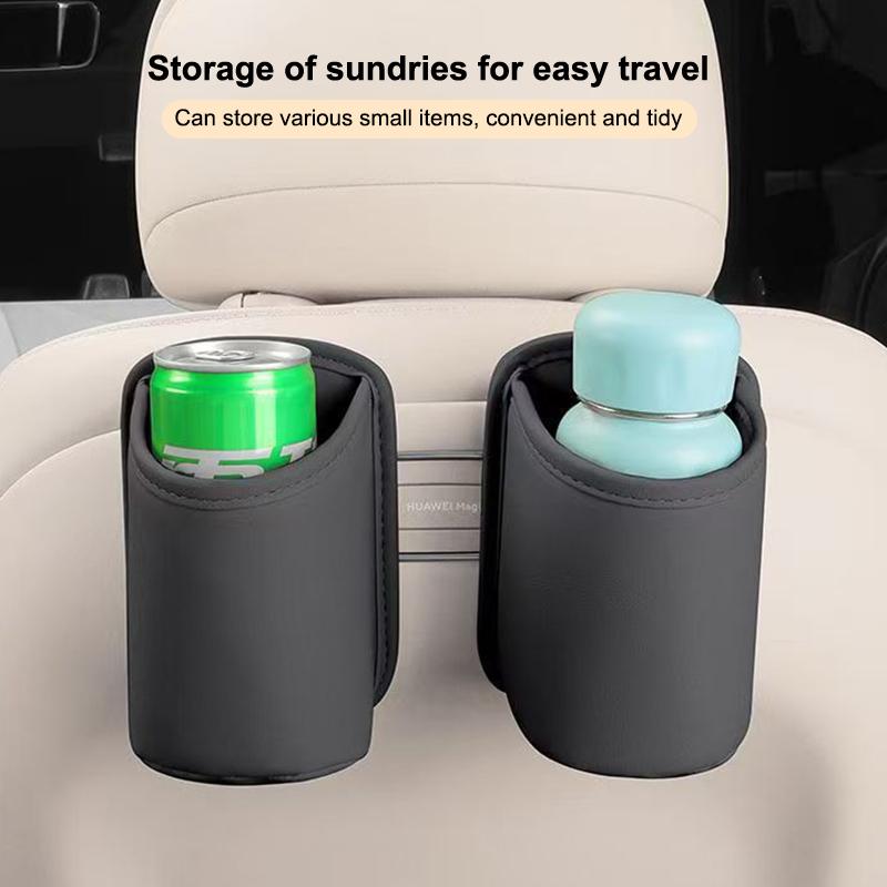 Universal Car Door Cup Holder Box Back Clip Design Drink Rack Storage Bin Car Seat Back Water Cup Box Organizer Pocket
