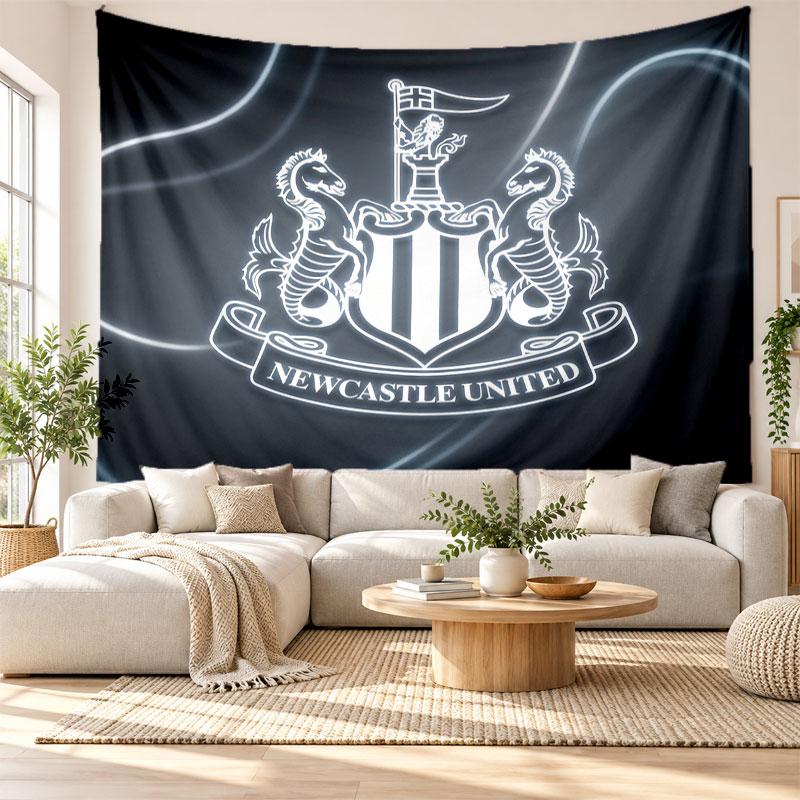 Newcastle United Football Wall Tapestry, Soft Fabric Wall Hanging, Decorative Backdrop For Bedroom Home Wall Art