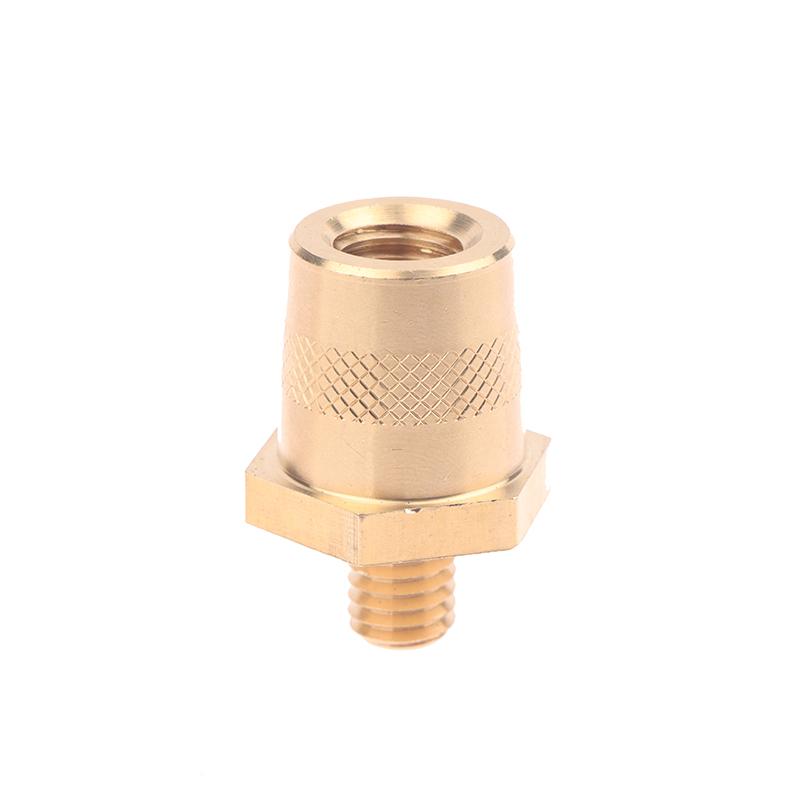 1Pair M8 Battery Pole Adapter Brass Terminal Bolt Connectors Car Battery Connection Terminals With Stainless Screws