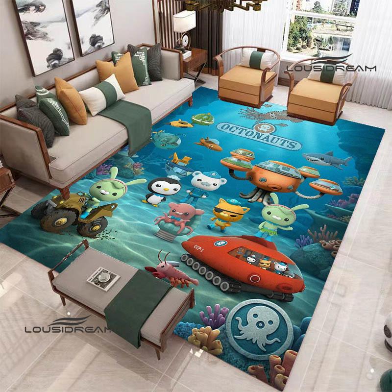 3D The-Octonauts cartoon printed carpet Living room bedroom non-slip carpets Yoga mat Outdoor carpet kawaii rug birthday gift