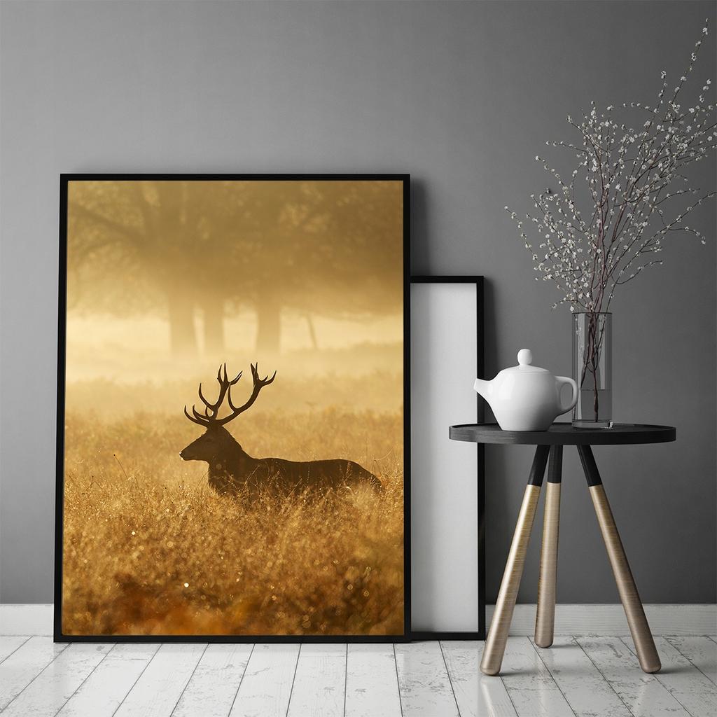 Picture Poster In a Frame 53x73 Cm Golden Deer Pio P661