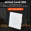 Graffiti WiFi Smart Touch Switch for Water Heater & Air Conditioner, 40A High-Power, European Standard, Voice Control.