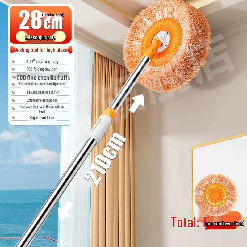 2025 Sunflower Telescopic Mop: Multifunctional Cleaning for Walls and Ceilings