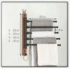 Walnut Swivel Towel Bars Hanger, Bathrobe Towel Rack Holder, Wall Mounted, Rotatable Bathroom Accessories