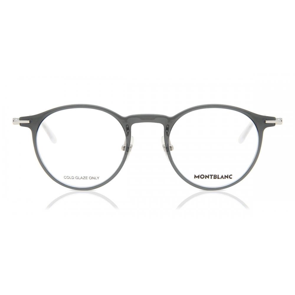 

Mont Blanc Mb0099o 001 Men Eyeglasses Transparent Grey/48