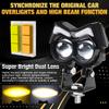 1pc/2Pcs 3inch LED Driving Light Dual Color LED Motorcycle Sportlight Auxiliary Lamp Owl for Truck Offroad 12V 24V